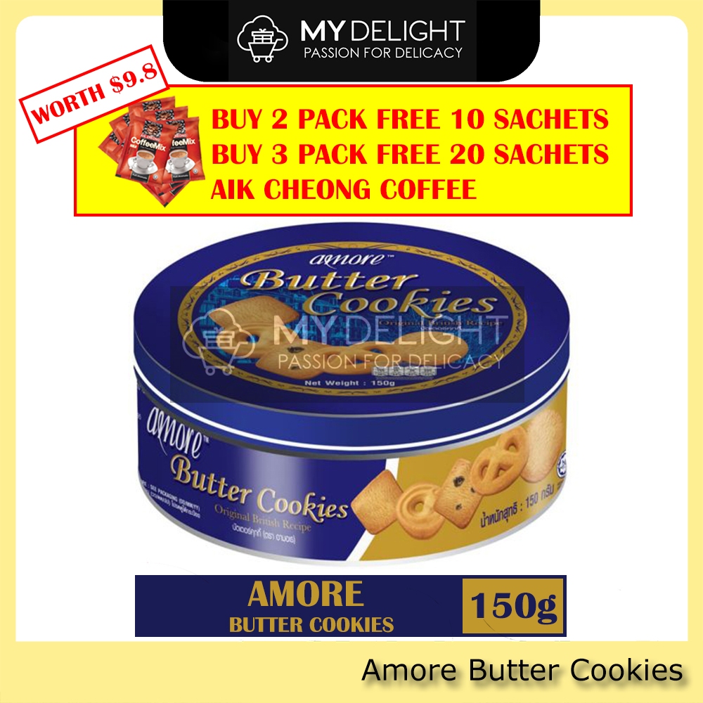 (150G) AMORE Danish Butter Cookies Similar Danisa Cowhead Kjeldsens ZESS Danish Butter Cookies