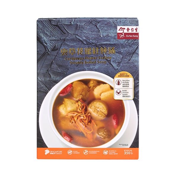 Eu Yan Sang Cordyceps Flower Scallop Double Boiled Soup Ready to drink