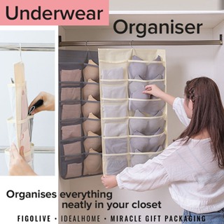 Bra Underwear Socks Clear Storage Bag Hanging Wardrobe Organiser