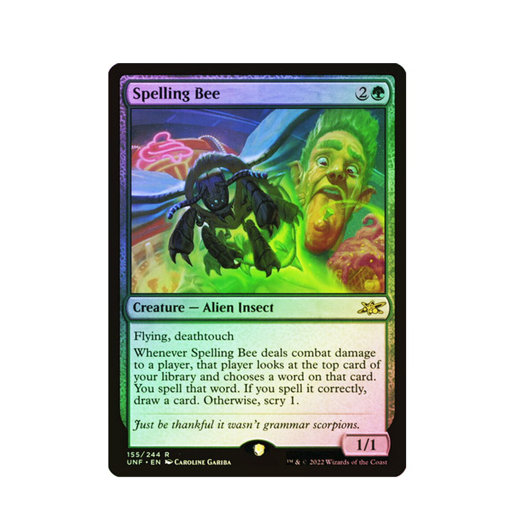 Magic The Gathering - Spelling Bee Card (Unfinity) | Shopee Singapore