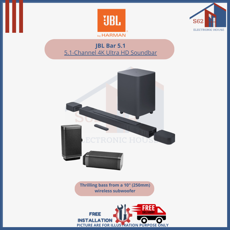 Bar --Channel 4K Ultra HD Soundbar with True Wireless