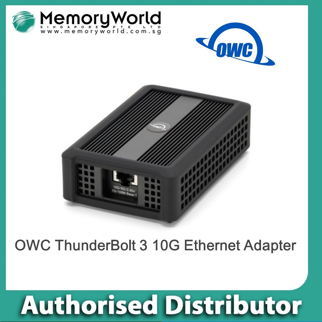 OWC THUNDERBOLT 3 10G ETHERNET ADAPTER for Mac and Windows OWC THUNDERBOLT 3 10G ETHERNET ADAPTER for Mac and Windows
