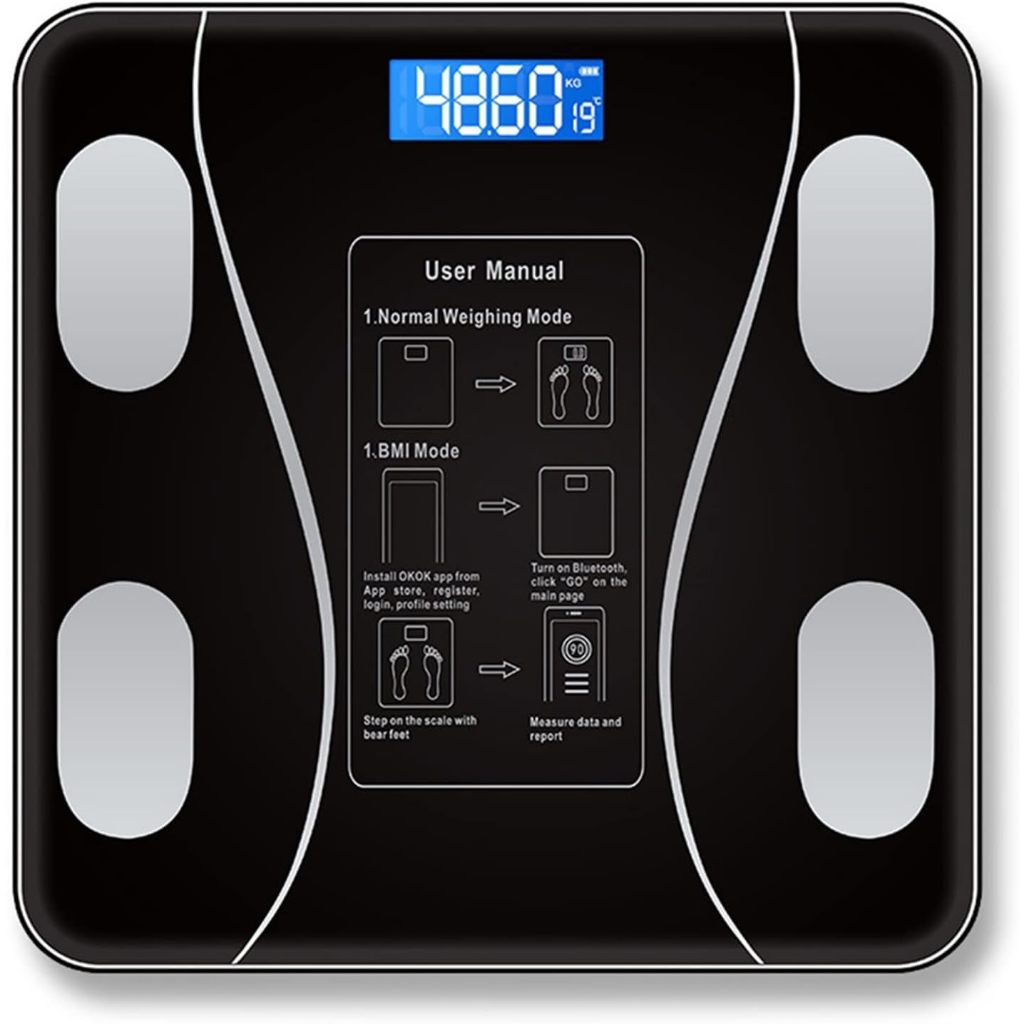 🌟 SG LOCAL STOCK 🌟 3644) Rechargeable Bathroom Scales Smart Weighing ...