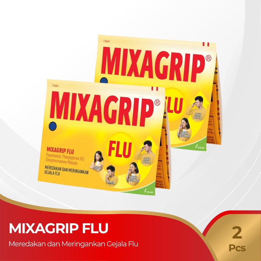 Mixagrip Flu (3 Pieces - 4 Tablets x 2 Strips) | Shopee Singapore