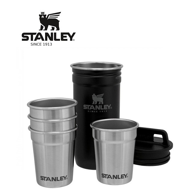 Stanley Adventure Stainless Steel Shot Glass Set Matt Black 1001705