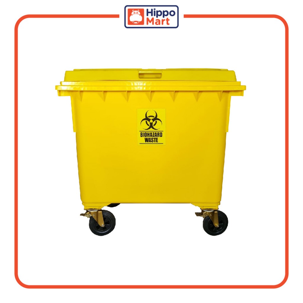 MGB Biohazard Mobile Garbage Bin, 660L, 1100L, Trash Bin, Dustbin