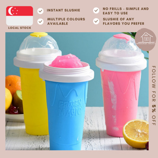 Slushy Cup Slushy Maker Cups 500ML Slushy Ice Cup Frozen Magic Squeeze Cups  Cooling Maker Cup Freeze Mug Milkshake Smoothie Mug