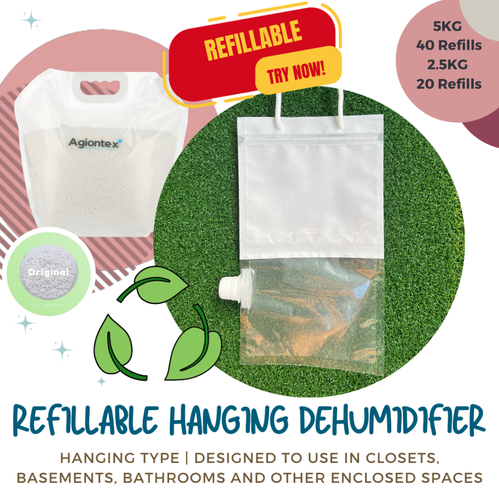 Agiontex Refillable Hanging Dehumidifier Moisture Absorber Wardrobe