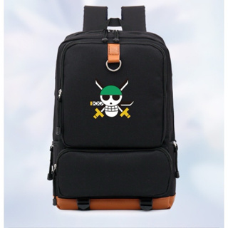 Anime ONE PIECE Roronoa Zoro Backpack School bag Laptop Knapsack Travel  bags