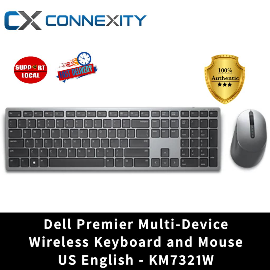 Dell Premier Multi-Device Wireless Keyboard And Mouse (Gray