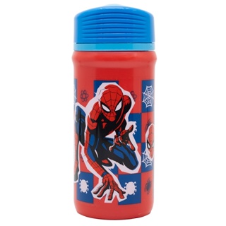 Spiderman Water Bottle Tumbler Sippy Cup Snap Top Lid Superhero BPA-FREE
