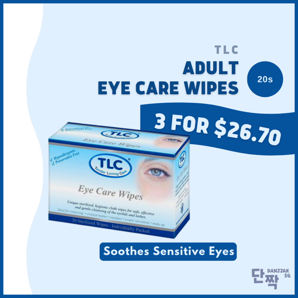 TLC Adult Eye Care Wipes 20s (For Eyelids and Lashes) Shopee Singapore