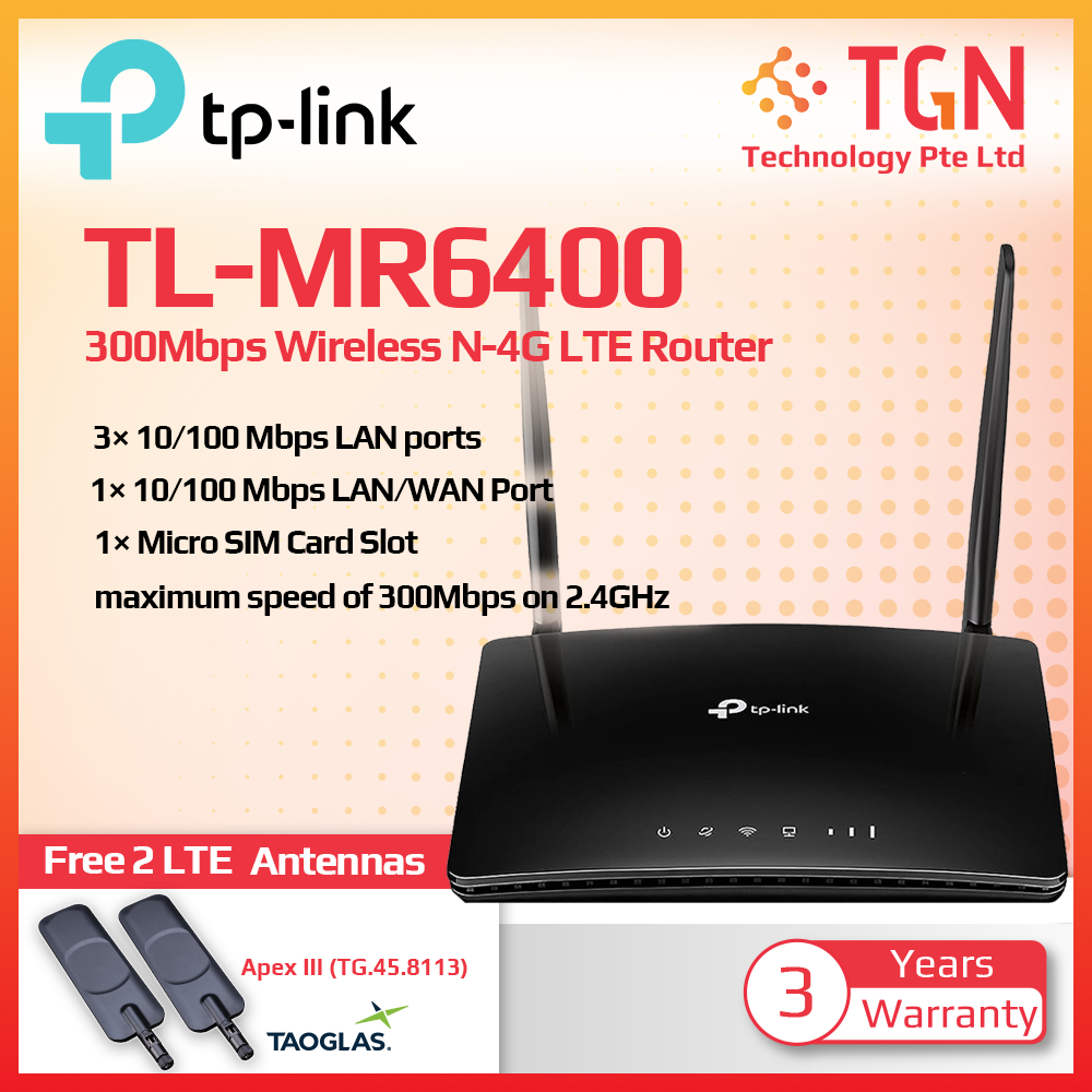 Modem/Routeur 4G Mr6400 Lte Wifi N 300 Mbps