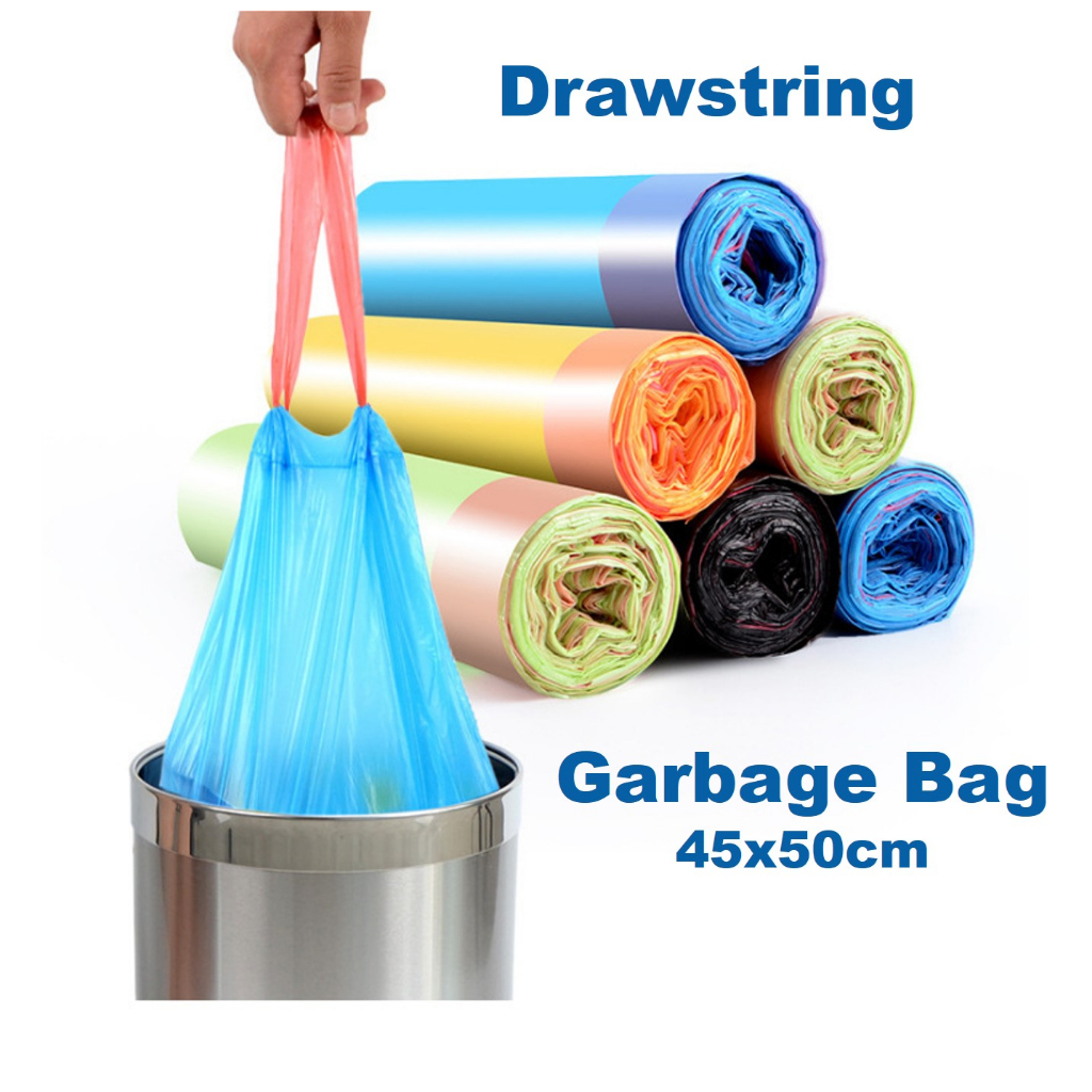 75pcs Drawstring Trash Bag / Rubbish Bag / Garbage Bag / Dustbin 45