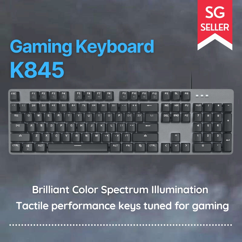 [SG] Gaming Keyboard K845 Mechanical Illuminated Wired Keyboard Tactile switch Brown switch
