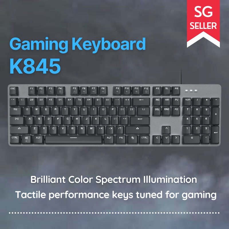 [sg] Gaming Keyboard K845 Mechanical Illuminated Wired Keyboard Tactile 