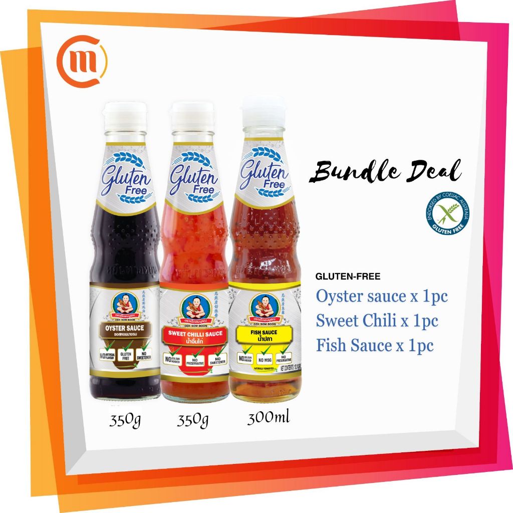 Gluten Free Sauce Bundle Oyster Sauce + Sweet Chili Sauce + Fish Sauce