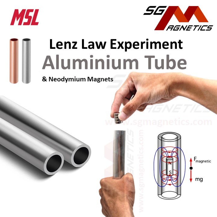 Aluminium Tube Lenz Law Experiment Aluminum Alu Copper Tube