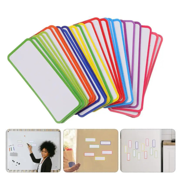 Dry Erase Labels Name Plate Tags Flexible Label