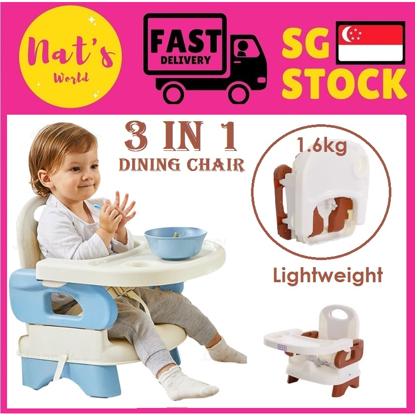 Foldable Portable Baby Dining Chair Kids Study Chair (dining chair ...
