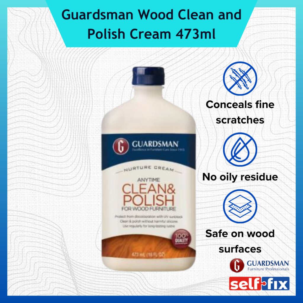 Guardsman Wood Clean and Polish Cream 473ml Shopee Singapore
