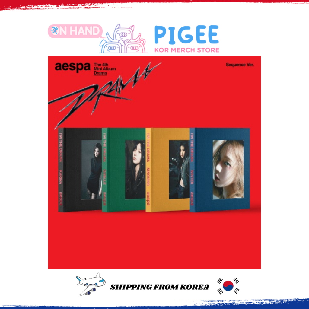 AESPA - [ DRAMA ] 4th Mini Album (Sequence Ver.) | Shopee Singapore