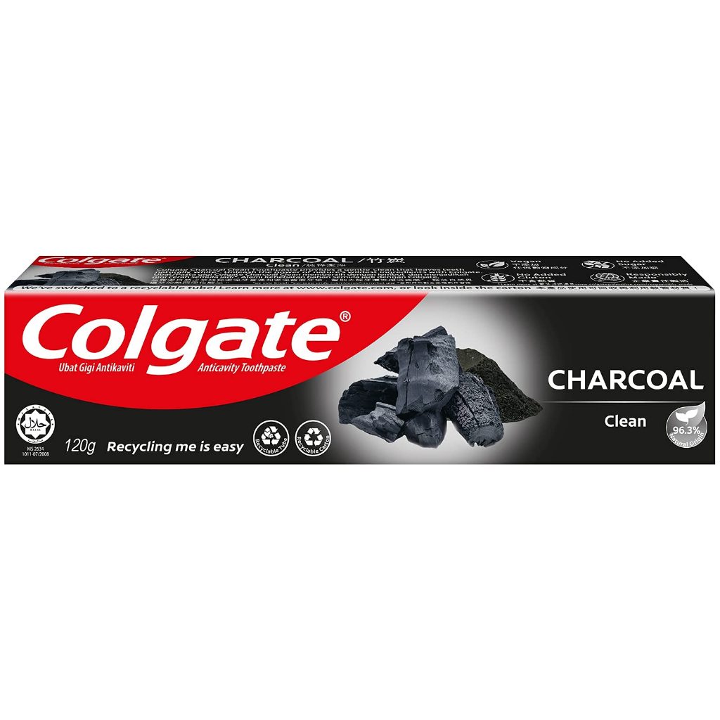 Colgate Natural Pure Clean Charcoal And Bamboo Mint Toothpaste 120g Shopee Singapore