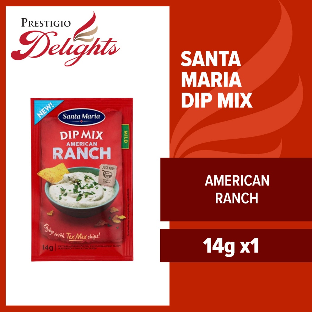 Santa Maria Dip Mix American Ranch 14 G Shopee Singapore