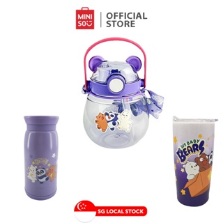 1L Water Bottles, Cute Panda Bear Cup With Straw, Transparent Cartoon Bottle,  Icy Glasses. 