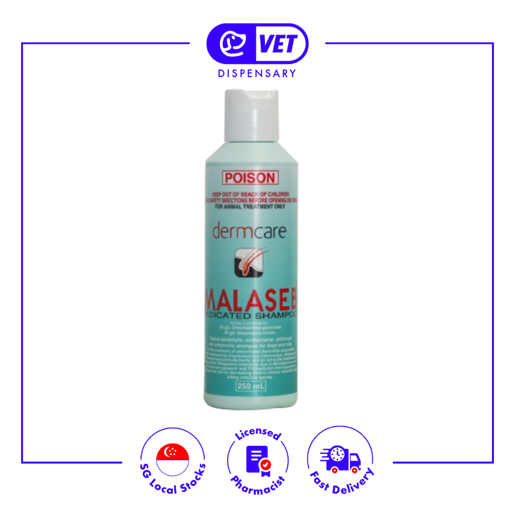 Malaseb Medicated Shampoo for Dogs Cats Pets (250ml) Shopee Singapore