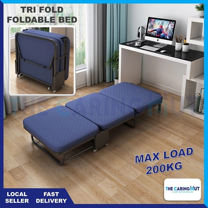 Premium Tri Fold Bed Foldable Bed Shopee Singapore