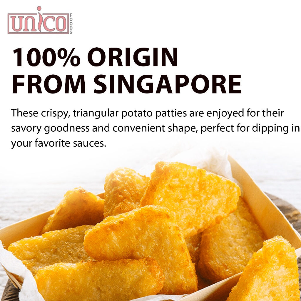 [UNICOFOODS] HALAL Triangle hash brown 2.5kg |三角形马铃薯块 | Shopee Singapore