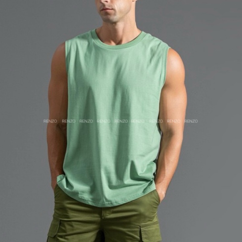 [Local] Premium Cotton Singlet / Plain / Casual / Streetwear / Men