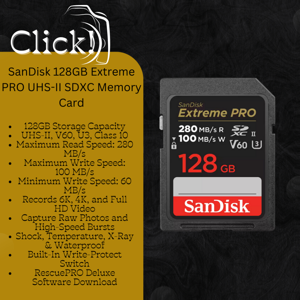 San Disk Extreme Pro Sd SanDisk Extreme Pro UHS-II 128GB SD Memory