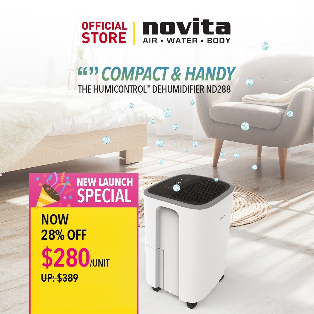 Novita air deals purifier and dehumidifier