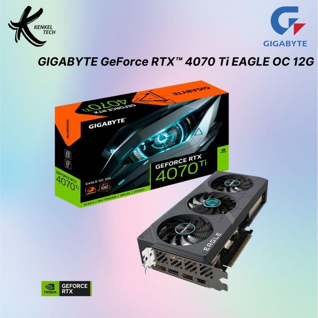 GIGABYTE NVIDIA GeForce RTX™ 4070 Ti EAGLE OC 12G (Rev 2.0) Graphic ...