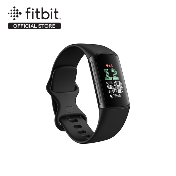 Tracker Fitbit Charge 6 Built in GPS Sleep Tracking Stress Management 24 7 Heart Rate 7 Day Battery Life