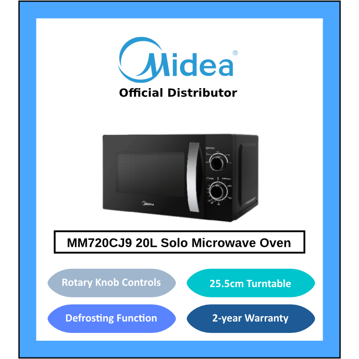 Midea 20L Solo Microwave Oven MM720CJ9 Shopee Singapore