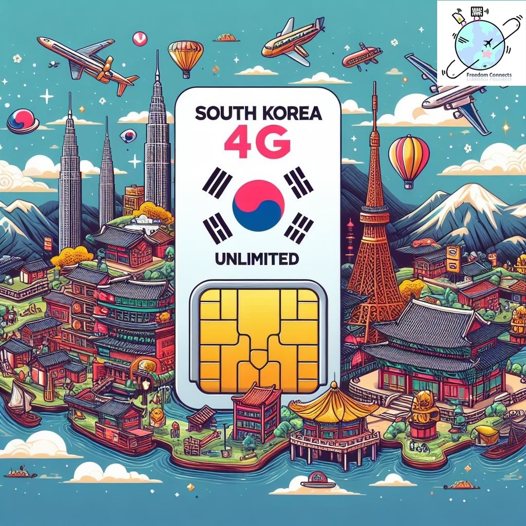 SOUTH KOREA SIM CARD Unlimited DATA 1-30 DAYS Daily 500mb/1GB/5GB/10GB ...