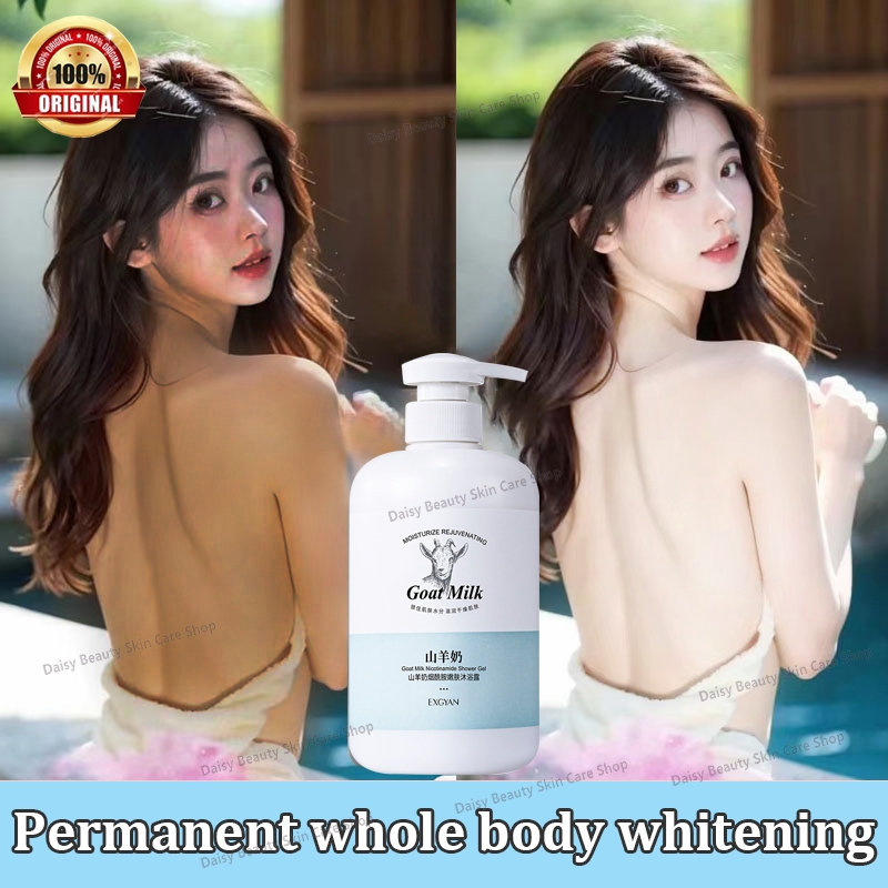 Whitening Shower Gel Goat Milk Shower Gel Ml Ultra White And Smooth Skin Exfoliate Whole