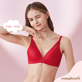Young Hearts Lace Lady Wireless Push-up Front-Hook Bralette Y23-20200