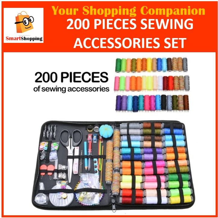 200Pcs Multifunctional Sewing Box Set For Hand Stitching Embroidery ...