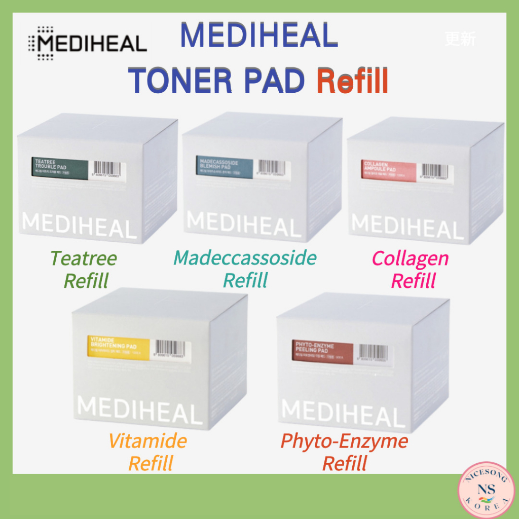 [MEDIHEAL] Mediheal Toner Pad Refill Collection (Teatree/Madeccassoside