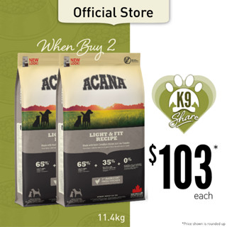 Acana light and fit 11.4 outlet kg