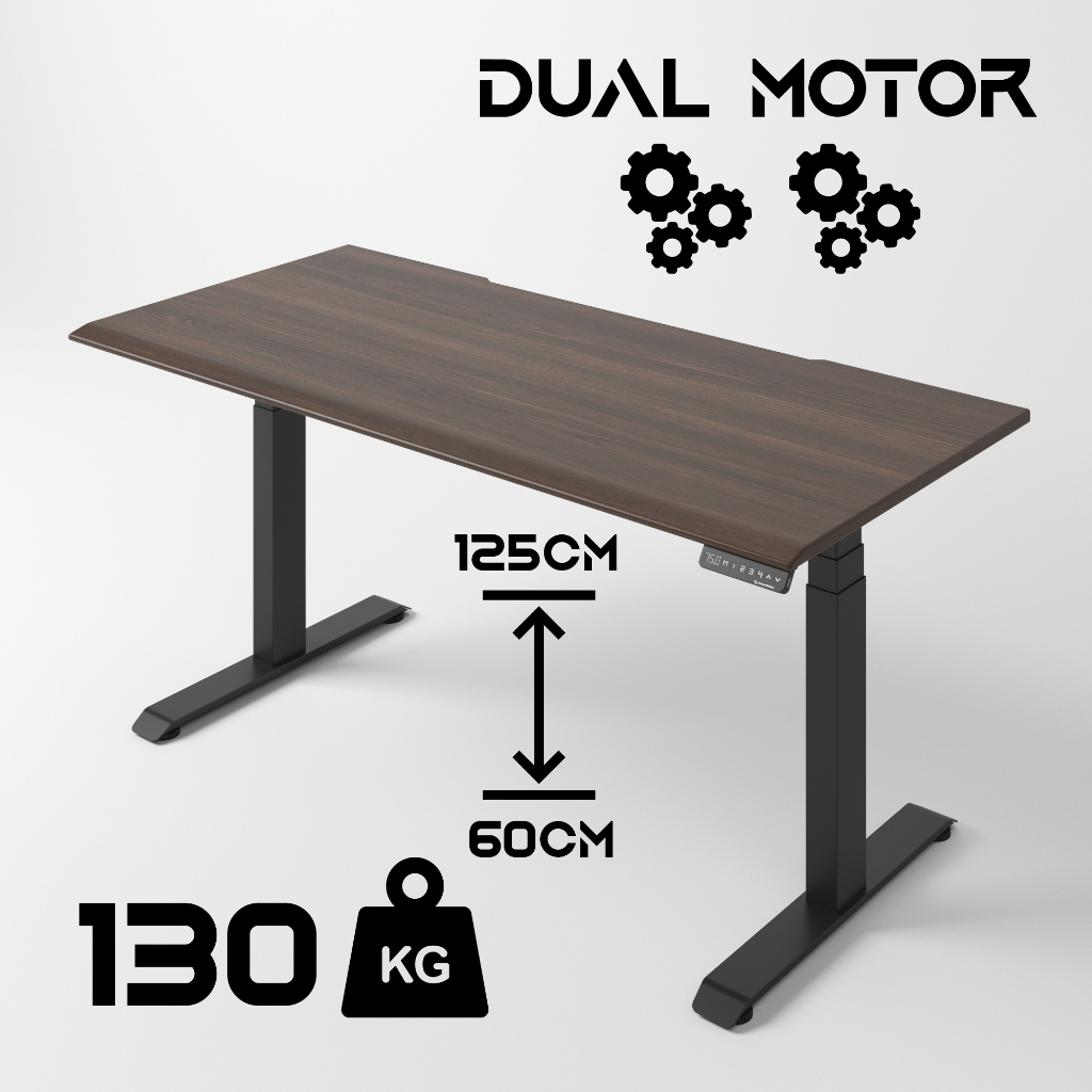 [DUAL MOTOR CLASSIC DESK + 75CM DEPTH DELUXE LAMINATES] AdapTABLE