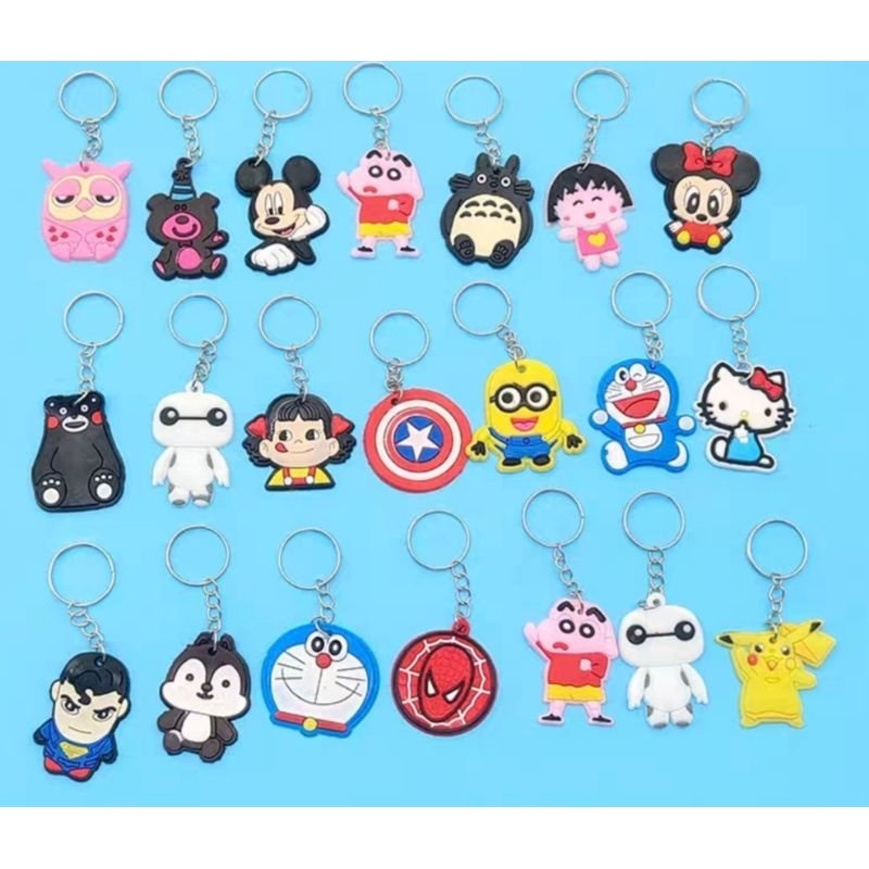 [SG Seller] Cute Cartoon PVC Keyrings / Keychains | Shopee Singapore