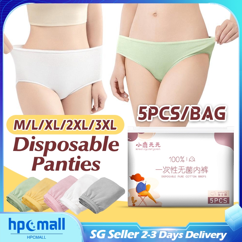 30 Pieces Disposable Underwear Women Non-woven Briefs Handy Paper Panties  One Time Use S-2xl