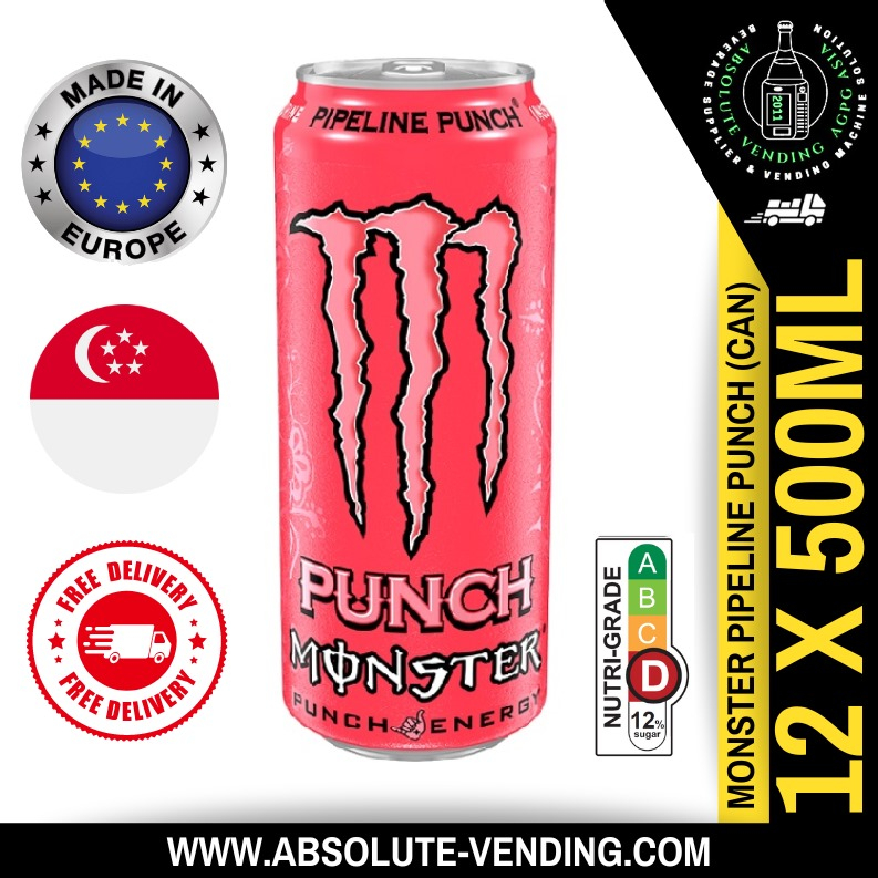 MONSTER PIPELINE PUNCH EUROPE 500ML X 12 (CAN) - FREE DELIVERY within 3 ...
