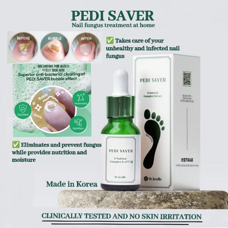 🇰🇷DR.KRALLE PEDI SAVER NAIL FUNGUS TREATMENT 15ML FUNGUSLESS NAIL