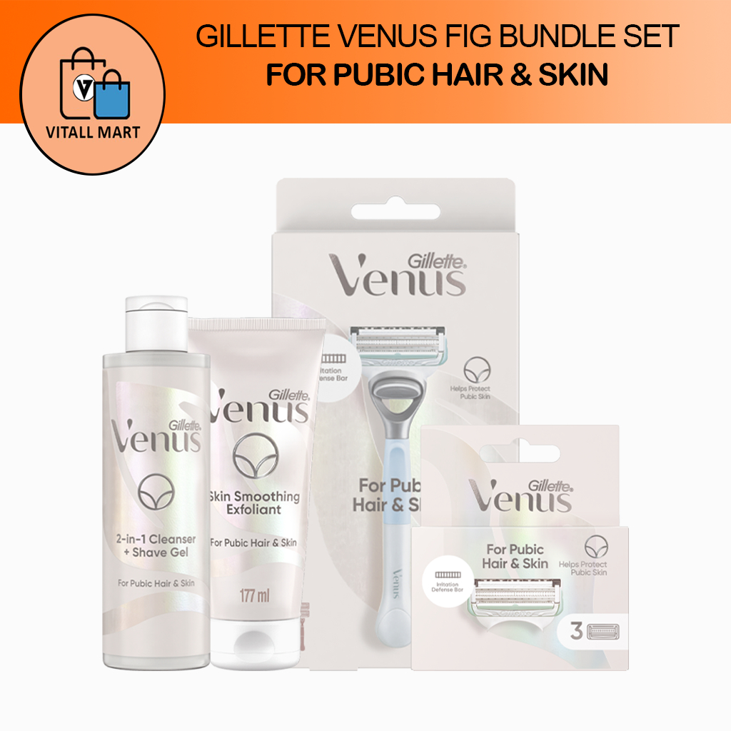 Gillette Venus FIG For Pubic Hair & Skin Bundle Set | Shopee Singapore